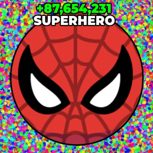 Superhero Evolution Roblox icon showing a Superhero blob size counter